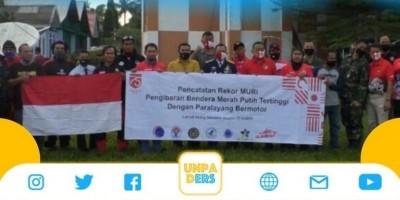 Pengibaran Bendera Tertinggi di Lanud Ats Bogor Berhasil Pecahkan Rekor Dunia