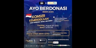 Peduli Pendidikan Jawa Barat, Unpaders.id Gelar Konser Virtual Bersama Sederet Artis dan Musisi Indonesia